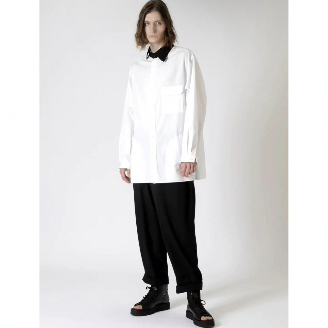 Yohji Yamamoto POUR HOMME(ヨウジヤマモトプールオム)のYohji Yamamoto   pour homme アシンメトリーシャツ メンズのトップス(シャツ)の商品写真