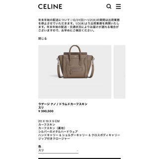 CELINE ラゲージ(ハンドバッグ)