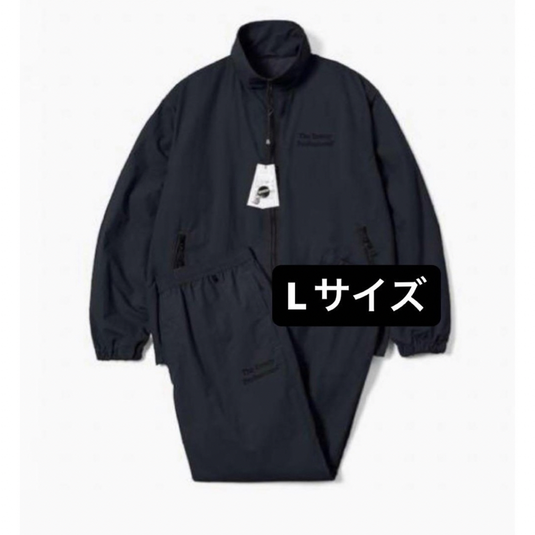1LDK SELECT(ワンエルディーケーセレクト)のエンノイ　セットアップ 黒Lサイズ メンズのジャケット/アウター(ナイロンジャケット)の商品写真