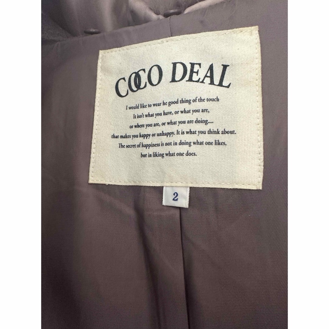 COCO DEAL(ココディール)のココディール　ファー　コート レディースのジャケット/アウター(ロングコート)の商品写真