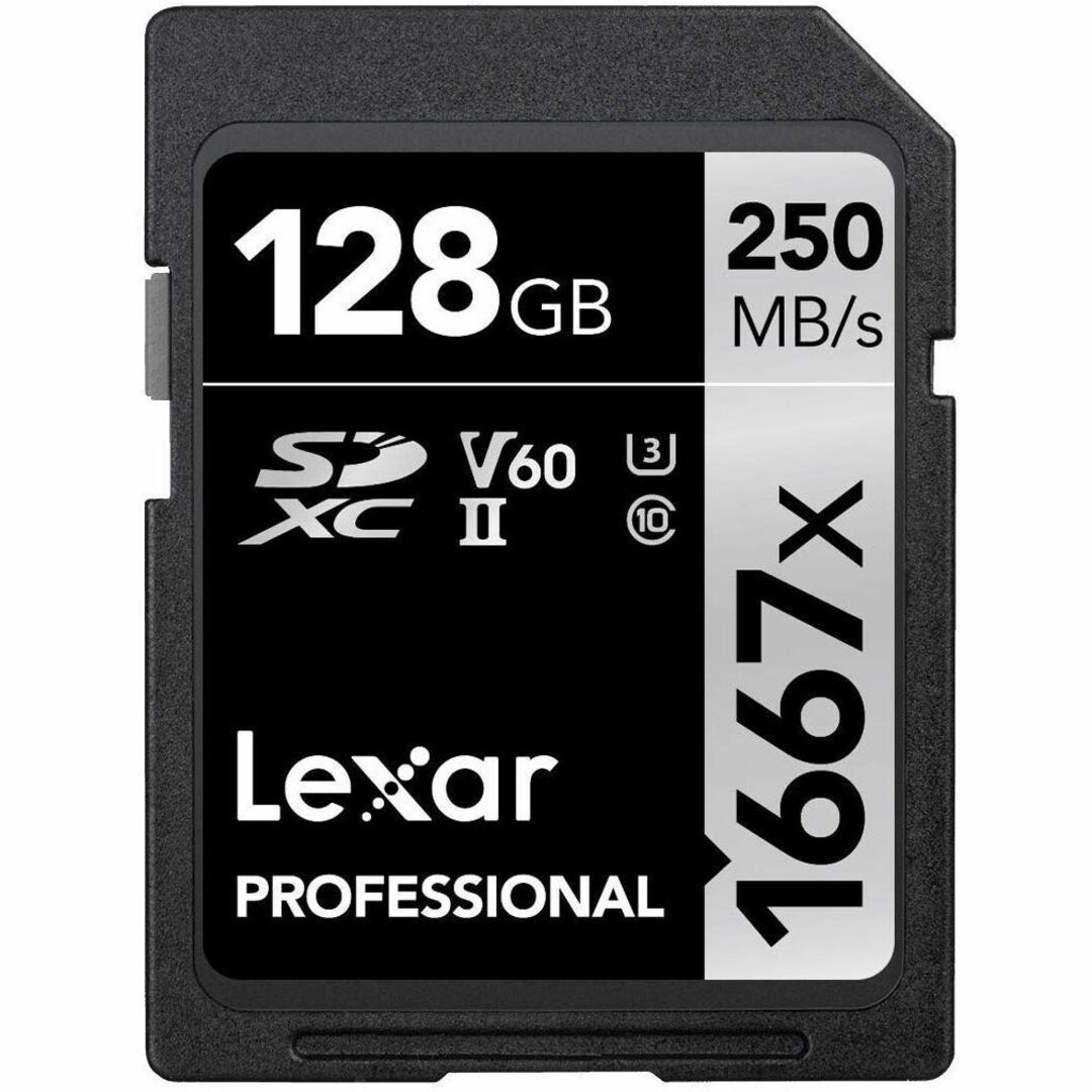 スマホ/家電/カメラ【在庫処分】Lexar レキサープロフェッショナル1667×128GB SDXC