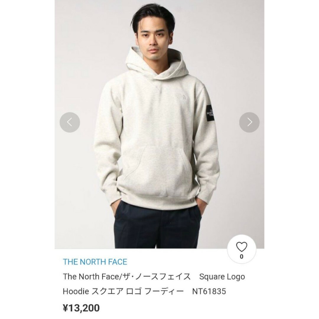 THE NORTH FACE スクエアロゴフーディ Lサイズ