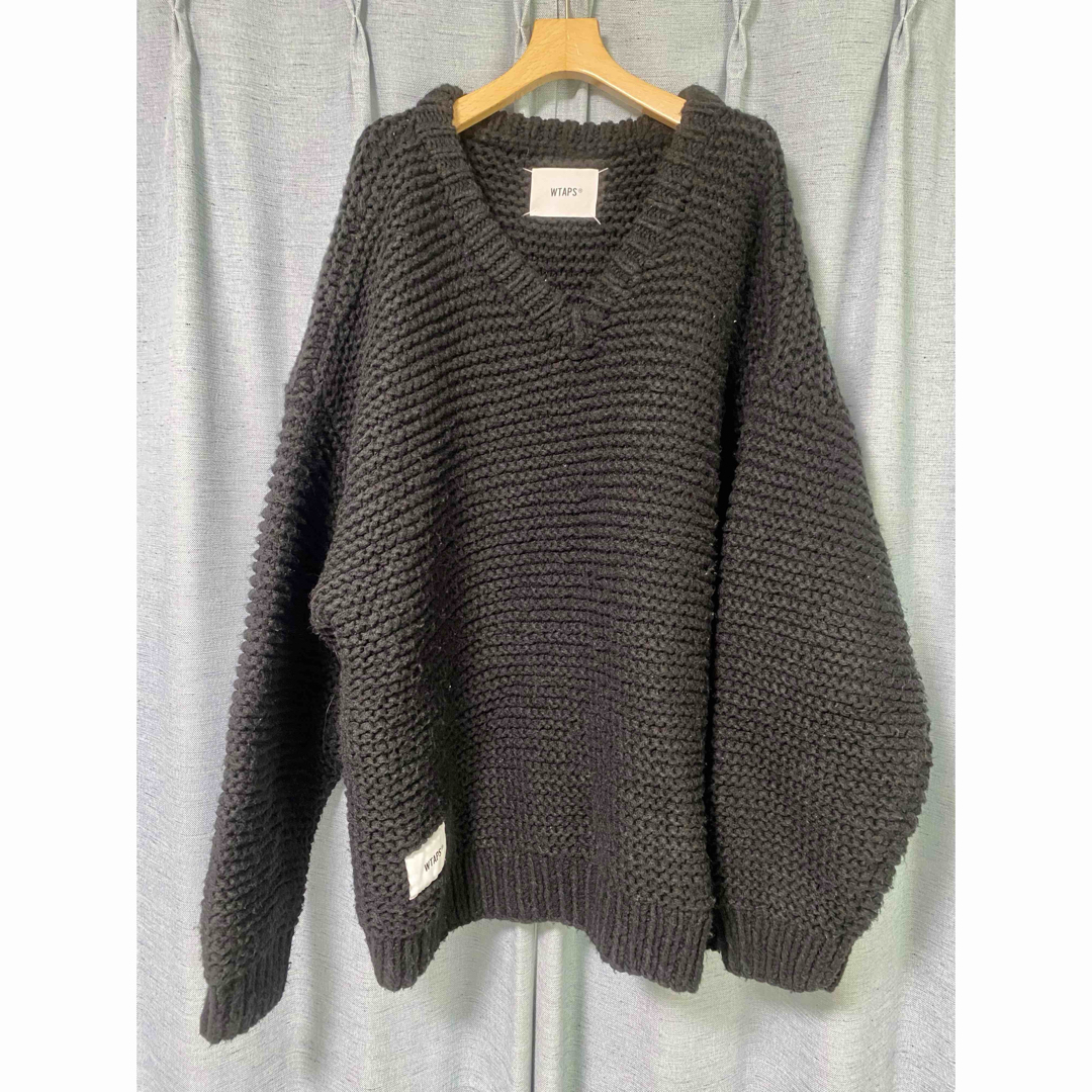 19AW　WTAPS MEDIEVAL SWEATER WOAC BLACK　L | フリマアプリ ラクマ