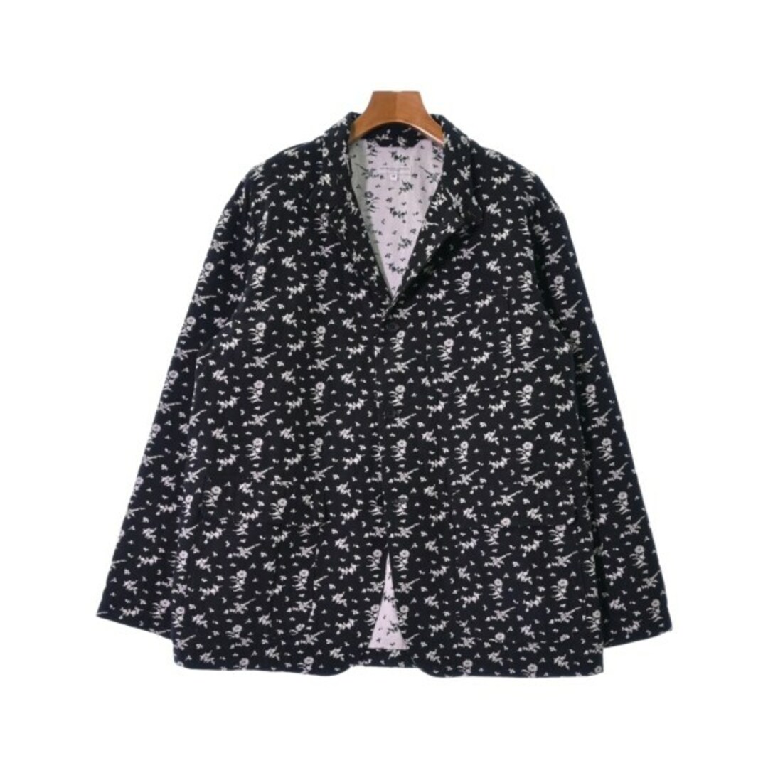 Engineered Garments(エンジニアードガーメンツ)のEngineered Garments ジャケット M 黒x白(花柄) 【古着】【中古】 メンズのジャケット/アウター(その他)の商品写真