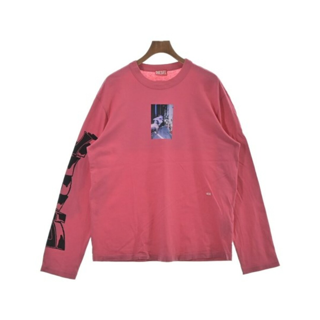 DIESEL ディーゼル Tシャツ・カットソー L ピンクなし伸縮性