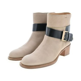 クロエ(Chloe)のChloe クロエ ブーティ EU36(22.5cm位) ベージュ 【古着】【中古】(ブーティ)