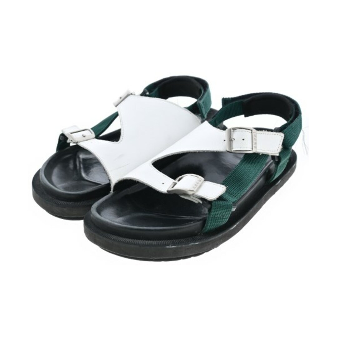 sacai サカイ サンダル EU39(25.5cm位) 白x緑x黒 【古着】 sacai サカイ サンダル EU39(25.5cm位) 白x緑x黒 【古着】