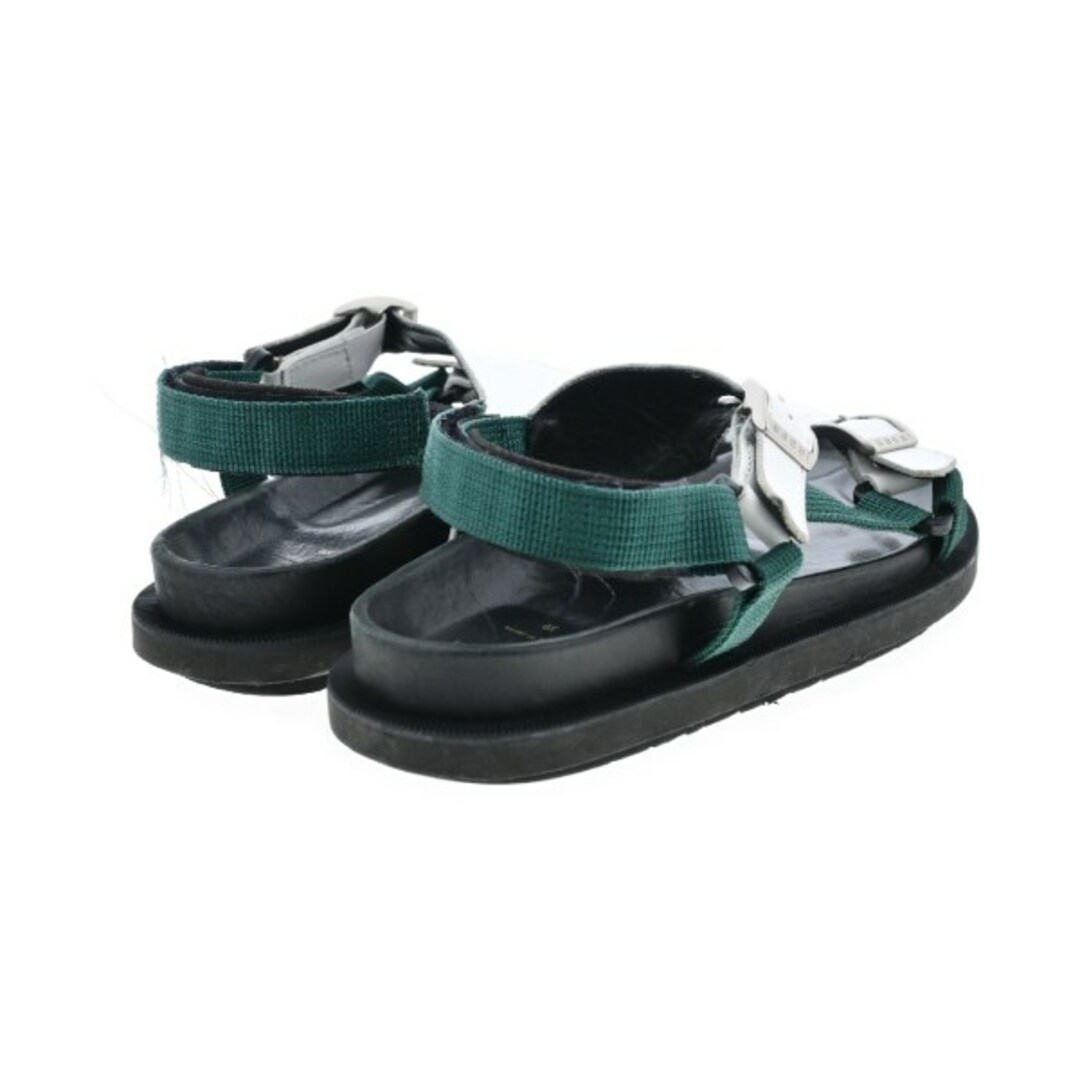sacai サカイ サンダル EU39(25.5cm位) 白x緑x黒 【古着】 sacai サカイ サンダル EU39(25.5cm位) 白x緑x黒 【古着】