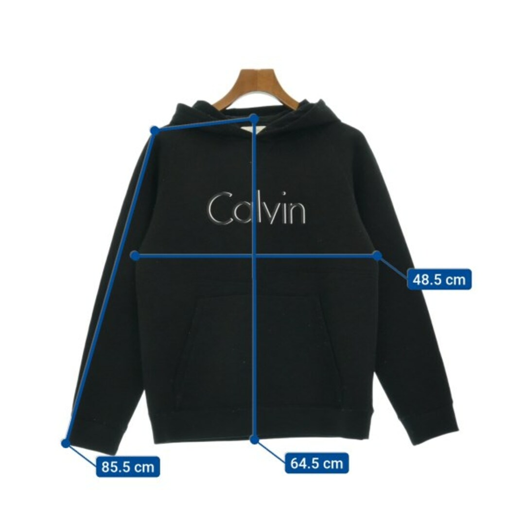 Calvin Klein(カルバンクライン)のCALVIN KLEIN カルバンクライン パーカー M 黒 【古着】【中古】 メンズのトップス(パーカー)の商品写真