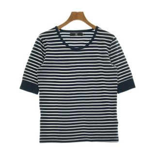 カンビオ(Cambio)のCAMBIO カンビオ Tシャツ・カットソー M 紺x白(ボーダー) 【古着】【中古】(Tシャツ/カットソー(半袖/袖なし))