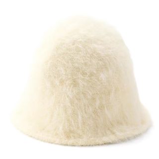 ジーユー(GU)の【GU】ヘアリーハット　WHITE   ファー　シャギー　【新品・タグ付き】(ハット)