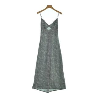 メイドウェル(Madewell)のMadewell ワンピース 10(M位) 緑系x黄xピンク等(花柄) 【古着】【中古】(ひざ丈ワンピース)