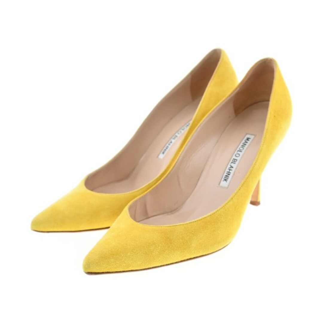 秋冬ヒール高さMANOLO BLAHNIK パンプス EU36 1/2(23cm位) 黄