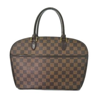 ルイヴィトン(LOUIS VUITTON)のLOUIS VUITTON ハンドバッグ - 茶xベージュ(チェック) 【古着】【中古】(ハンドバッグ)