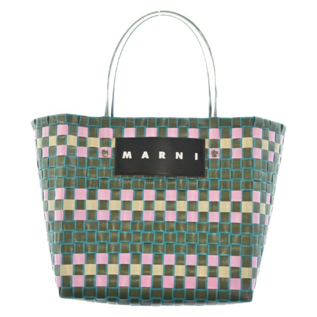 Marni(マルニ)のMARNI マルニ ハンドバッグ - グレー系xピンク系x青系 【古着】【中古】 レディースのバッグ(ハンドバッグ)の商品写真