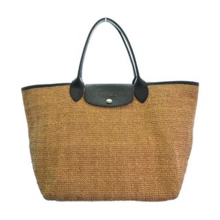 ロンシャン(LONGCHAMP)のLONGCHAMP ロンシャン かごバッグ - ベージュ系 【古着】【中古】(かごバッグ/ストローバッグ)