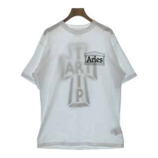 アリエス(aries)のAries アリエス Tシャツ・カットソー M 白 【古着】【中古】(Tシャツ/カットソー(半袖/袖なし))