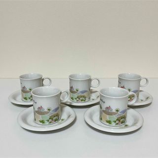 CLOVER - 新品未使用　Clover  FineChina    コーヒーカップ　5客セット