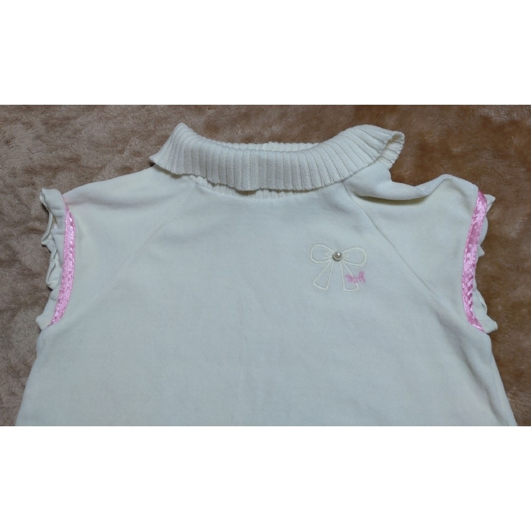 mikihouse(ミキハウス)のミキハウス ハタートルネックトップス 110 キッズ/ベビー/マタニティのキッズ服女の子用(90cm~)(Tシャツ/カットソー)の商品写真