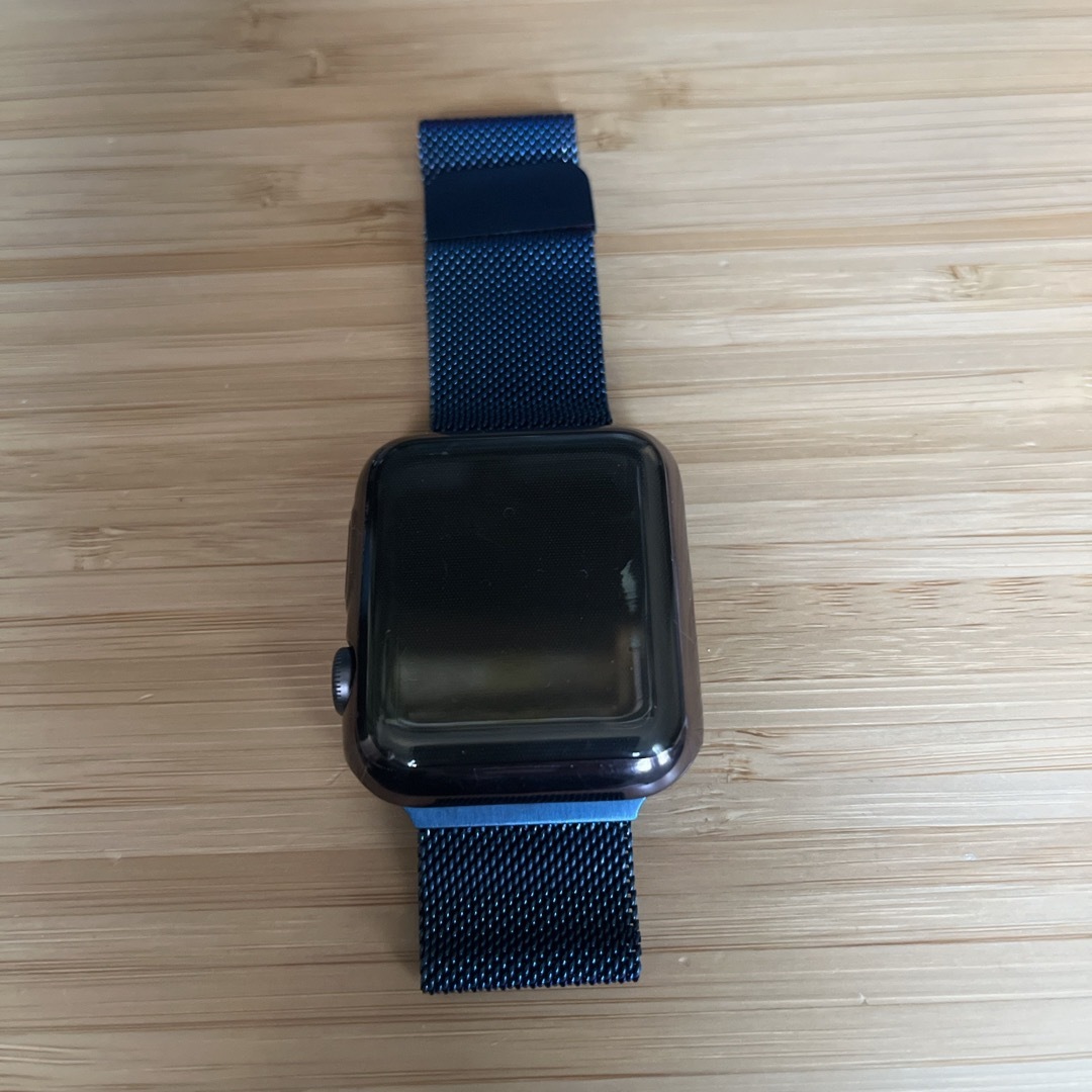 Apple Watch(アップルウォッチ)のApple Watch バンド ステンレス メッシュ マグネット ブルー メンズの時計(金属ベルト)の商品写真