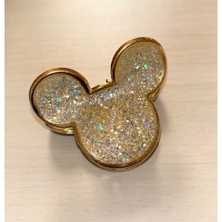 ディズニー(Disney)のヘア　クリップ　バレッタ　パッチン　ヘアアクセ　ディズニー　ミッキー　ラメ　ピン(バレッタ/ヘアクリップ)