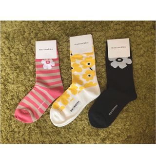 マリメッコ(marimekko)のmarimekko マリメッコ　靴下3足セット(ソックス)