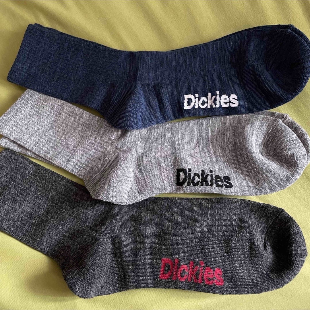 Dickies(ディッキーズ)の【ディッキーズ】足底パイル＆嬉しい長め丈❣️モノトーンソックス 3足 メンズのレッグウェア(ソックス)の商品写真