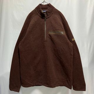 パタゴニア(patagonia)のvintage patagonia USA製 ウール ハーフジップ プルオーバー(スウェット)