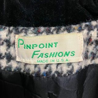 80s ビンテージ USA製 ツイード 千鳥格子 ネップ ウール コート 古着 80s ビンテージ USA製 ツイード 千鳥格子 ネップ ウール コート 古着