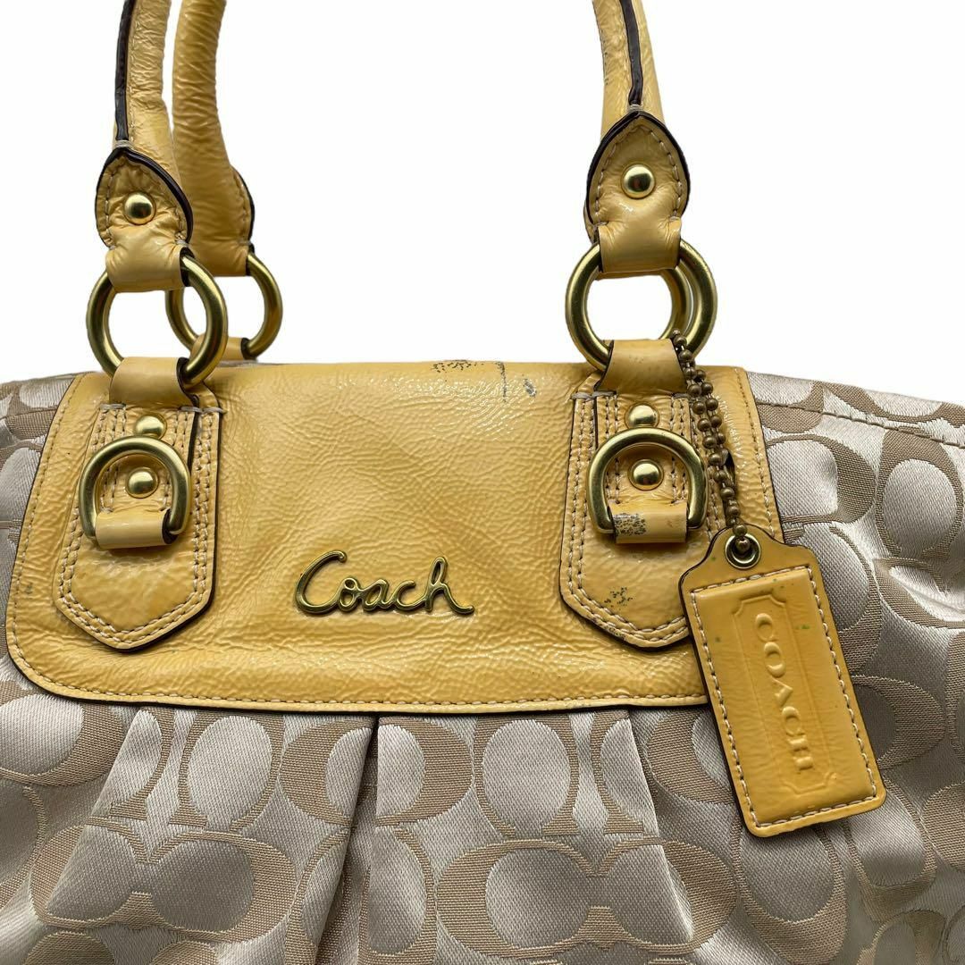 COACH(コーチ)の良品COACH2379 2way ハンドバッグキャンバス シグネチャー ベージュ その他のその他(その他)の商品写真