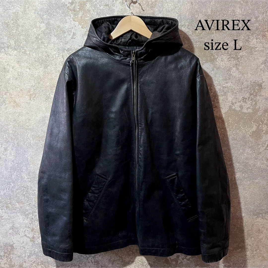 レザーパーカーAVIREX アヴィレックス レザーパーカー