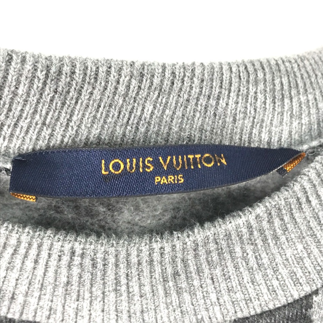 LOUIS VUITTON(ルイヴィトン)のルイヴィトン LOUIS VUITTON NBA ジャカード スウェット ニット トップス アパレル 長袖 セーター コットン グレー メンズのトップス(ニット/セーター)の商品写真