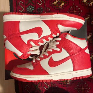 ナイキ(NIKE)のスポスタマンさん専用 Nike Dunk High Sail Red 赤白(スニーカー)