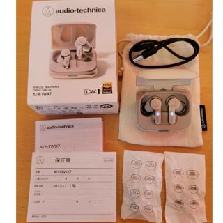 オーディオテクニカ(audio-technica)の【K·Sショップ様専用】ATH-TWX7(ホワイト＆ブラックセット)(ヘッドフォン/イヤフォン)