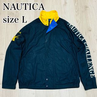 ノーティカ(NAUTICA)のNAUTICA  ノーティカ　セーリングジャケット　90s 刺繍　アームロゴ　L(ブルゾン)