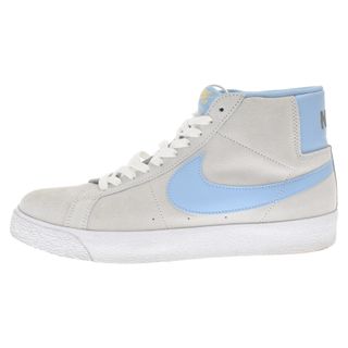 ナイキ(NIKE)のNIKE SB ナイキエスビー ZOOM BLAZER MID ズームブレザーミッド ハイカットスニーカー ベージュ/ブルー US10.5/28.5cm 864349-008(スニーカー)