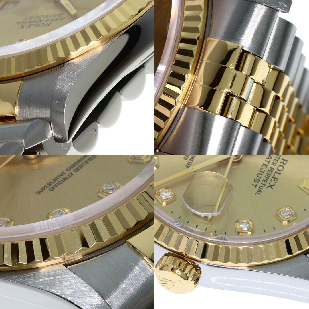 ROLEX(ロレックス)のROLEX 16233G デイトジャスト 10P ダイヤモンド 腕時計 SS SSxK18YG メンズ メンズの時計(腕時計(アナログ))の商品写真