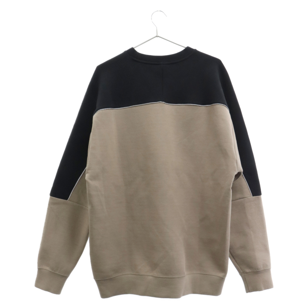 F.C.R.B.(エフシーアールビー)のF.C.R.B./F.C.Real Bristol/FCRB エフシーアールビー/エフシーレアルブリストル TECH SWEAT OVERSIZED CREWNECK TOP FCRB-232039 切り替えデザインロゴ刺繍スウェットトレーナー ベージュ メンズのトップス(スウェット)の商品写真