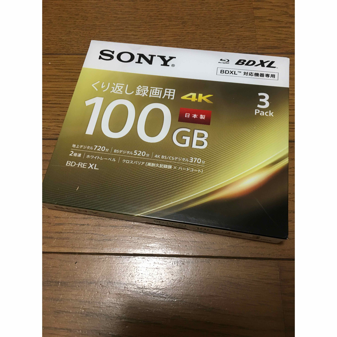 SONY(ソニー)の【特記有】 SONY 3BNE3VEPS2 BD-RE XL 100GB 3枚  エンタメ/ホビーのDVD/ブルーレイ(その他)の商品写真