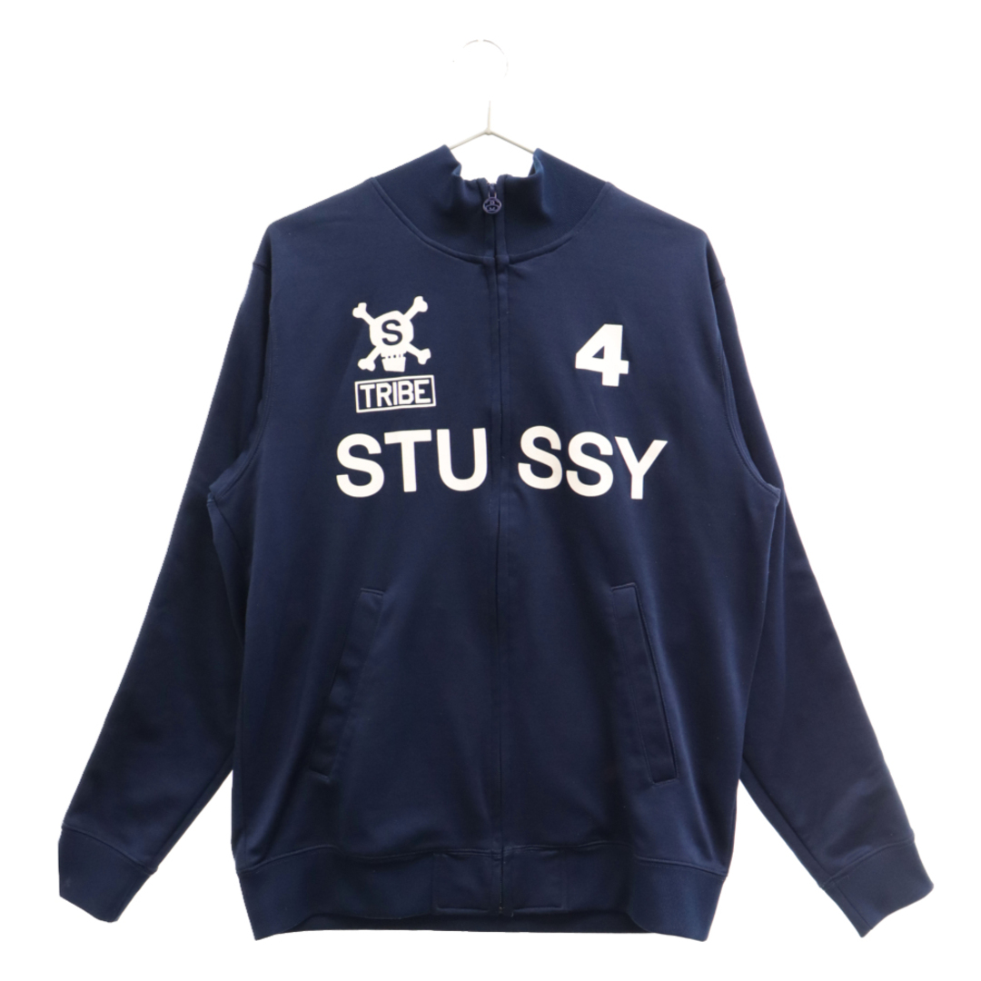 STUSSY(ステューシー)のSTUSSY ステューシー 00S ナンバリングロゴ スポーティー トラックジャケット ブルー メンズのジャケット/アウター(フライトジャケット)の商品写真