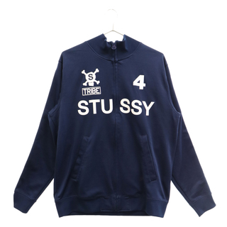 ステューシー(STUSSY)のSTUSSY ステューシー 00S ナンバリングロゴ スポーティー トラックジャケット ブルー(フライトジャケット)