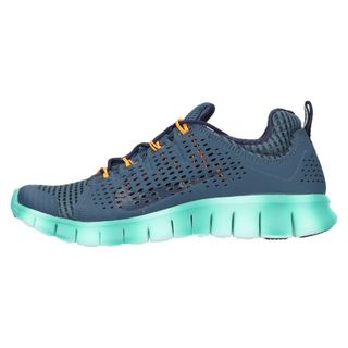 ナイキ(NIKE)のNIKE ナイキ FREE POWERLINES2 555306-400 フリー パワーライン ローカットスニーカー US8/26cm ネイビー/グリーン(スニーカー)