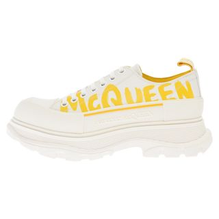 アレキサンダーマックイーン(Alexander McQueen)のAlexander McQueen アレキサンダーマックイーン トレッドスリック レースアップ スニーカー シューズ ホワイト/イエロー(スニーカー)