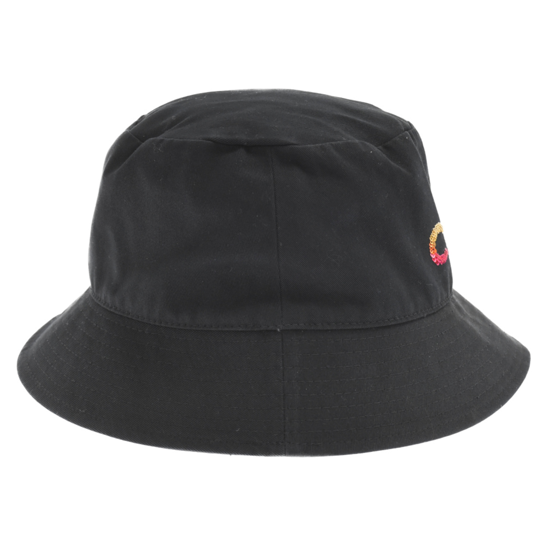 celine(セリーヌ)のCELINE セリーヌ 22AW Embroidered Bucket Hat Cotton Gabardine スパンコール エンブロイダリー グラデーションシークイン バケットハット 帽子 ブラック 2AUO1968P メンズの帽子(ハット)の商品写真
