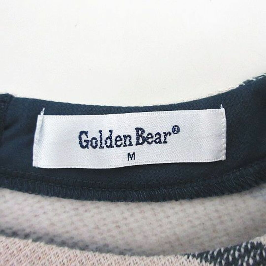 Golden Bear(ゴールデンベア)のゴールデンベア ニット チュニック 長袖 ボーダー 裏起毛 M アイボリー レディースのトップス(チュニック)の商品写真