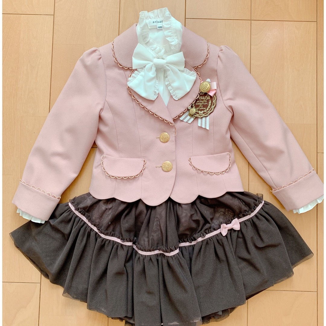 arisana(アリサナ)のアリサナ　フォーマルスーツ　女の子 115 キッズ/ベビー/マタニティのキッズ服女の子用(90cm~)(ドレス/フォーマル)の商品写真