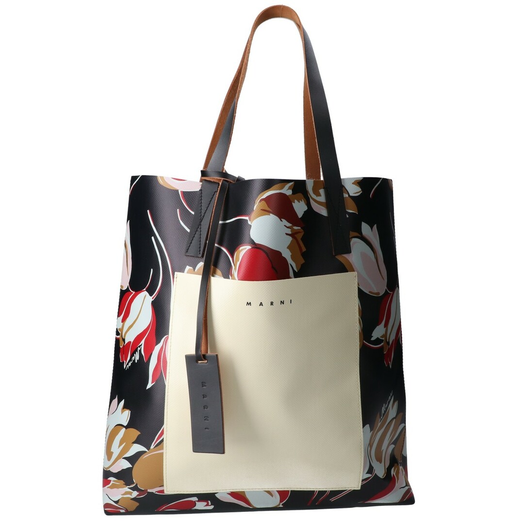 Marni(マルニ)のマルニ 【美品】SHMP0052A0 PR677 SHOPPING BAG フラワープリント PVC レディースのバッグ(トートバッグ)の商品写真