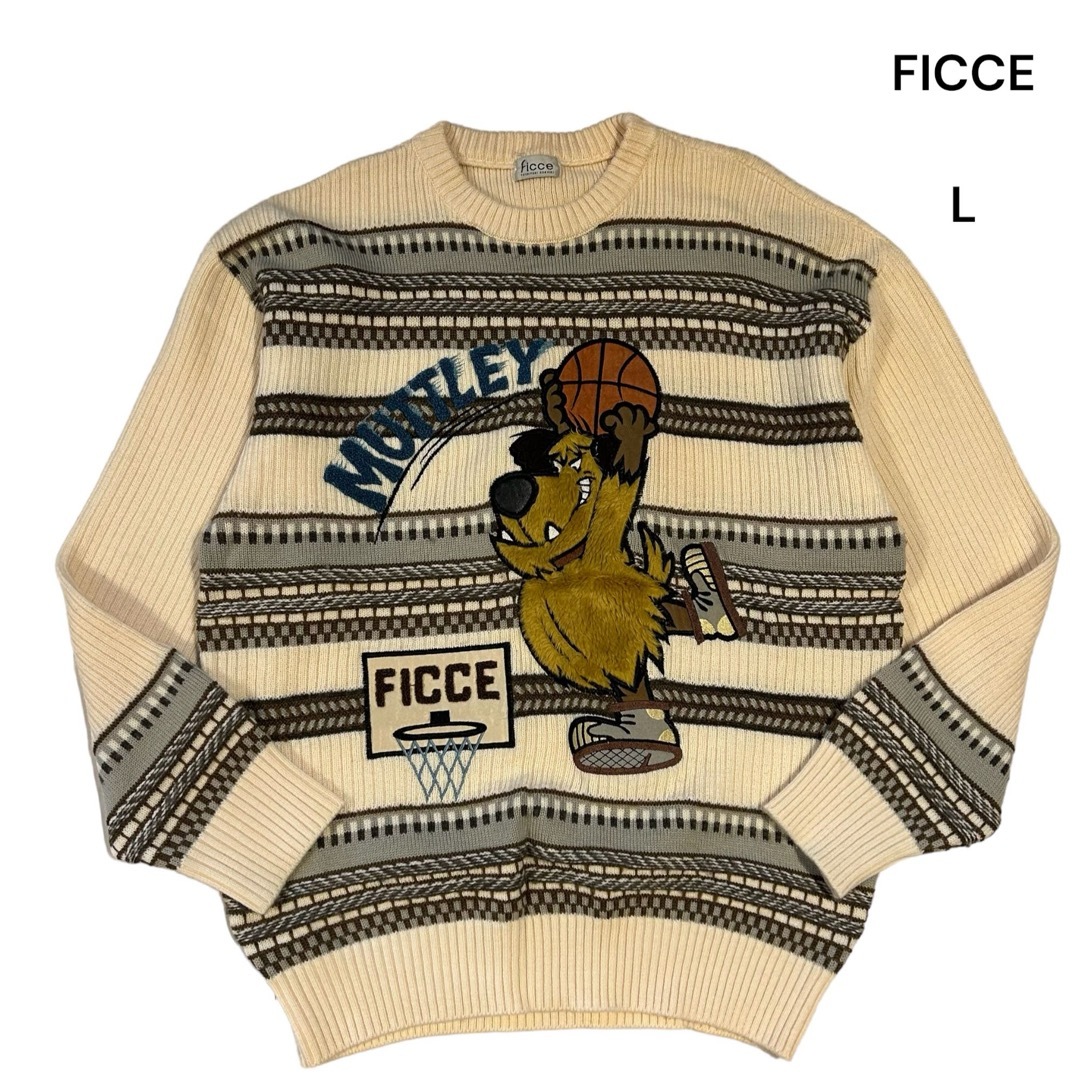FICCE - FICCE YOSHIYUKI KONISHI ニット セーター L ケンケンの FICCE - FICCE YOSHIYUKI KONISHI ニット セーター L ケンケンの