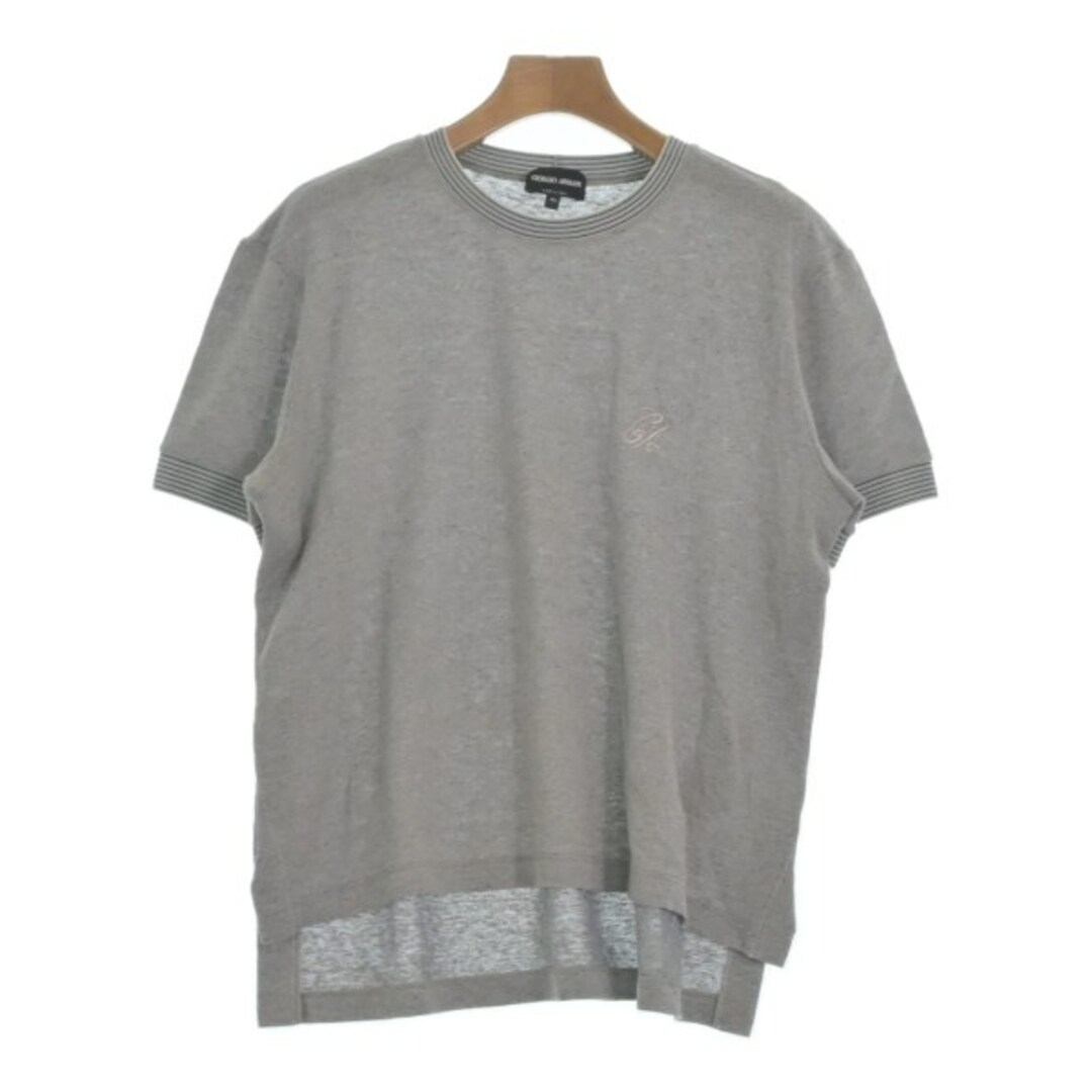 GIORGIO ARMANI Tシャツ・カットソー 40(M位) グレーなし透け感