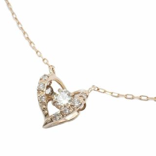 Samantha Tiara - Samantha Tiara サマンサティアラ Swingle ハート ネックレス K18PG/ダイヤモンド0.11ct